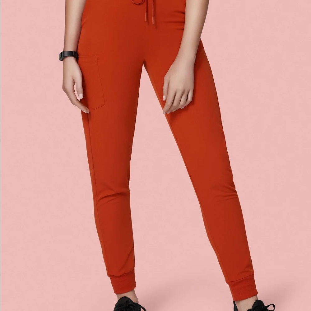 Mandala High Waisted Joggers- Rust- Small/Tall
